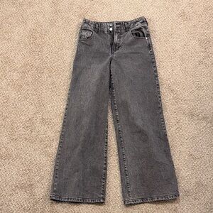 Habitual Gray Wide-Leg Jeans with High Waist